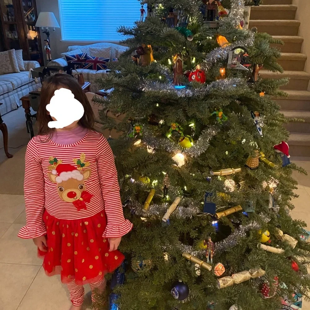 Emily Rose Red Reindeer Dress - Picture 3 of 3